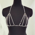Sexy Beach Bikini Lingeries Bra Pearl body Chain